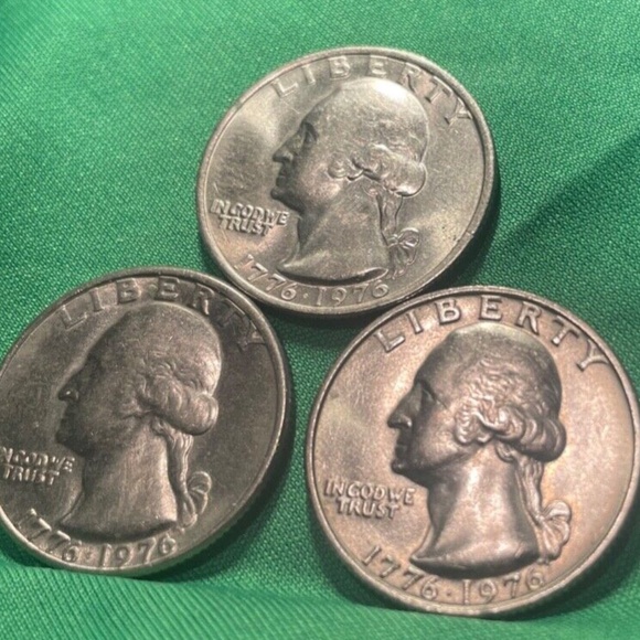 1976 Washington 3 Clad Quarters Grading Choice circulated - Picture 2 of 5